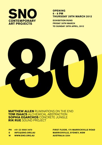 SNO 80 Invite Design